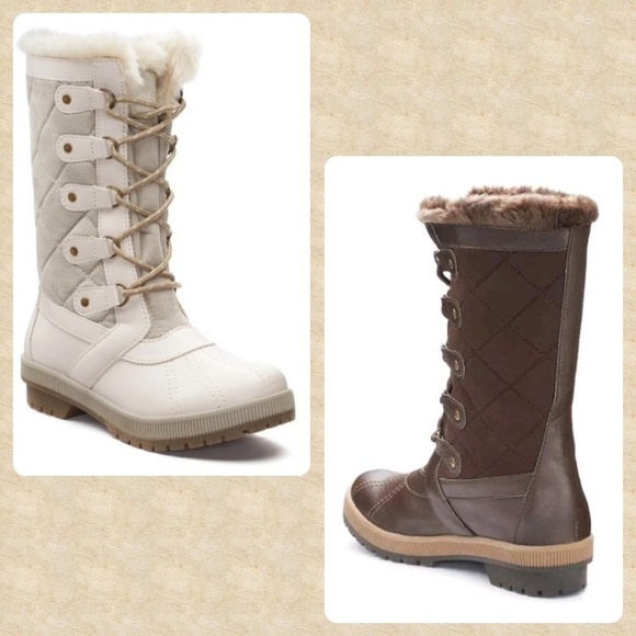 ❄Totes Winter/Rain Boots in Taupe or Brown - Picture 1 of 7